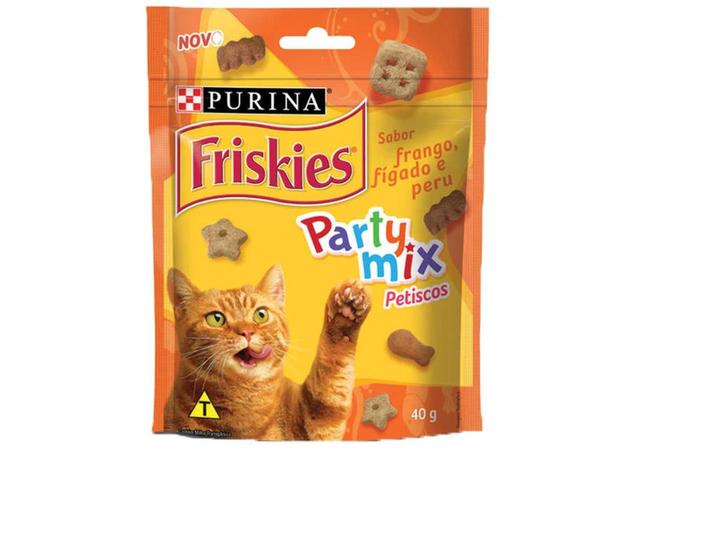 Imagem de Friskies Party Mix Gatos Adultos Frango 40g - 10 Unidades