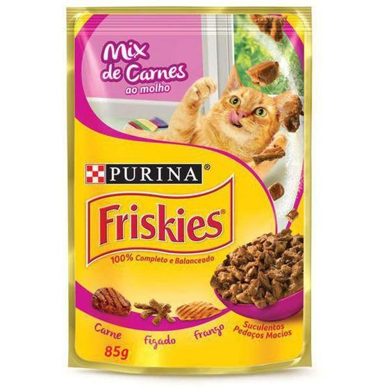 Friskies Sache Mix De Carnes Ao Molho 85 Gr - Nestlé Purina Menor preço em Friskies Sache Mix De Carnes Ao Molho 85 Gr - Nestlé Purina