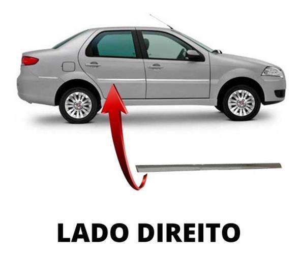 Imagem de Friso Cromado Porta Direita Traseira Palio 1.3 Jtd 16V 2010