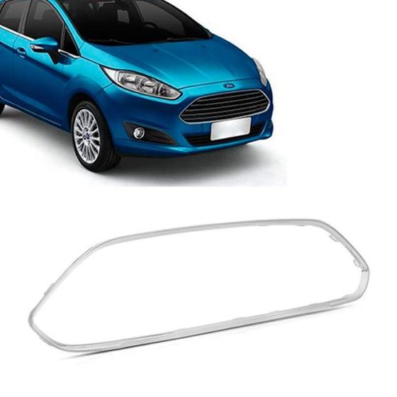 Imagem de Friso Externo Grade Parachoque New Fiesta 2014 a 2018 Cinza