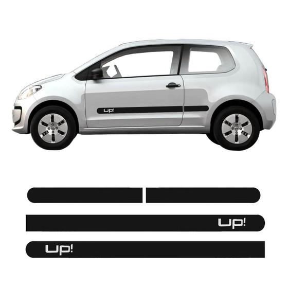 Imagem de Friso Lateral Borrachão Vw Up Todos 2 Portas Com Nome 6218A