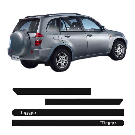 Imagem de Friso Lateral Chery Tiggo 2009 A 2015 Com Nome 4 Pts 6355A