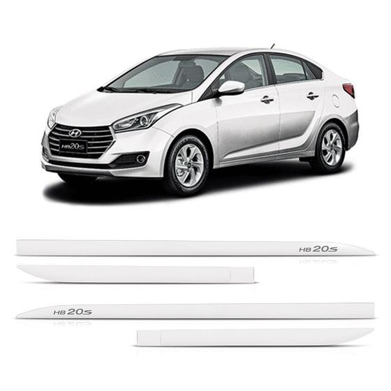 Menor preço em Friso lateral hyundai hb20s branco polar (faca)