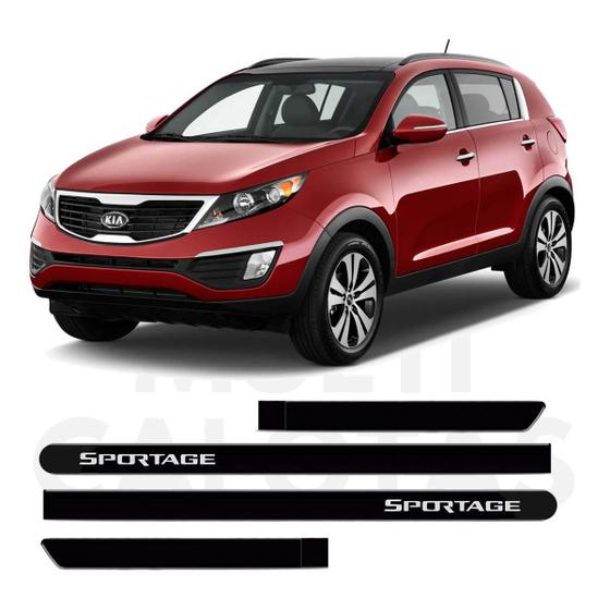 Imagem de Friso Lateral Kia Sportage 2005 a 2020 Borrachão com Nome