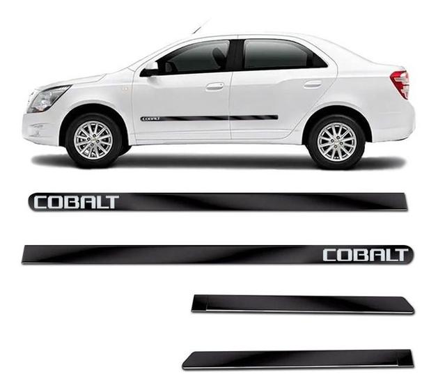 Friso Lateral Largo Cobalt 2012 a 2020 Kit Black (Preto Brilhante) Adesivo Cromado Personalizado Menor preço em Friso Lateral Largo Cobalt 2012 a 2020 Kit Black (Preto Brilhante) Adesivo Cromado Personalizado