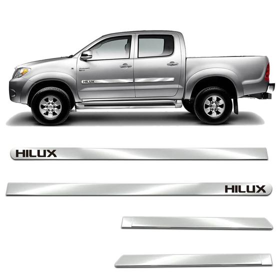 Friso Lateral Largo Hilux 2005 a 2023 Kit Cromado Personalizado 4 Portas Menor preço em Friso Lateral Largo Hilux 2005 a 2023 Kit Cromado Personalizado 4 Portas