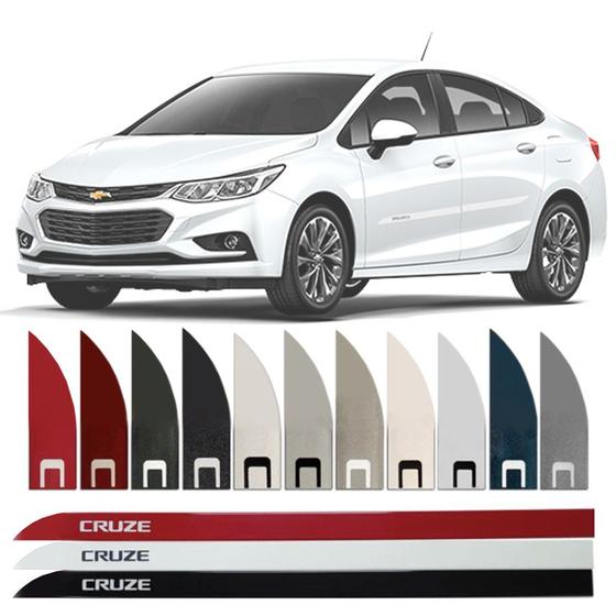 Imagem de Friso Lateral na Cor Original Chevrolet Cruze 2012 13 14 15 16 17 18 19