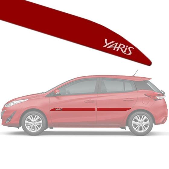 Imagem de Friso Lateral na Cor Original Toyota Yaris Hatch / Sedan 2018 19 20 21 4 Peças