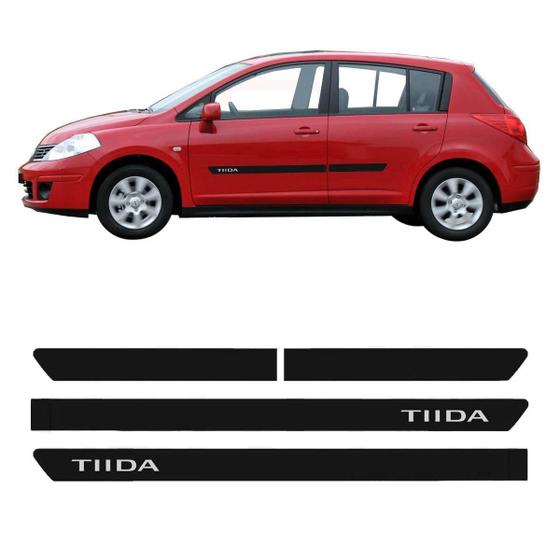 Imagem de Friso Lateral Tiida Hatch 2008 A 2013 Com Nome