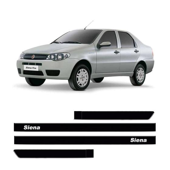 Imagem de Friso Lateral Top Mix Fiat Siena 2005-2010 4P Preto