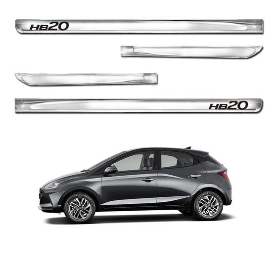 Imagem de Friso Lateral X-Treme Hb20 Hatch Todos Cromado Personalizado 4 Portas