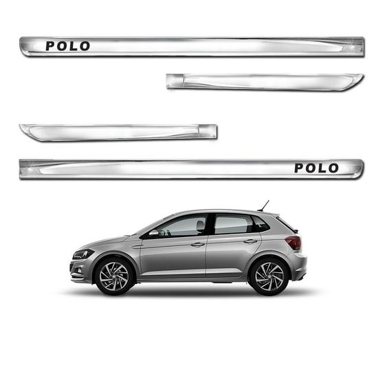 Imagem de Friso Lateral X-Treme Polo 2018 2019 2020 2021 2022 2023 Kit Cromado Personalizado 4 Portas