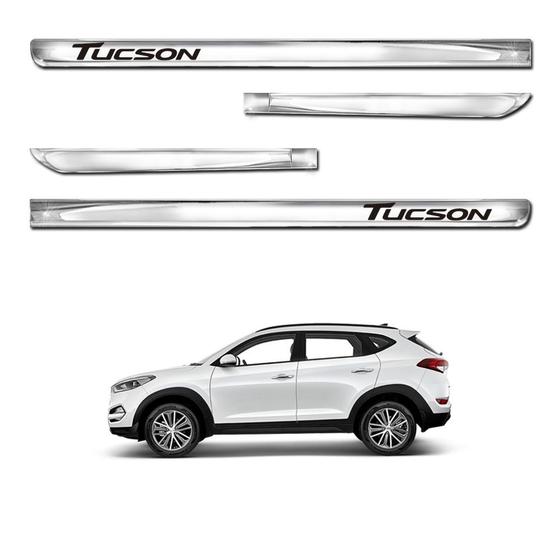 Imagem de Friso Lateral X-Treme Tucson Todos os Anos Cromado Personalizado 4 Portas