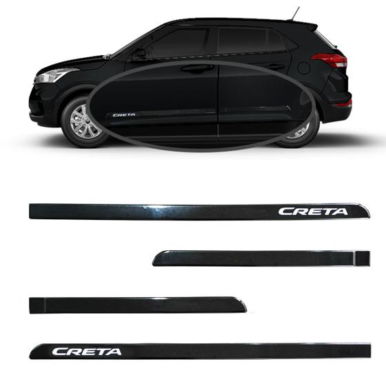 Imagem de Friso Porta Hyundai Creta Original Preto Onix 2017 à 2023