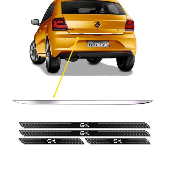 Imagem de Friso Porta-Malas Volkswagen Gol G7 + Kit Soleira Protetora