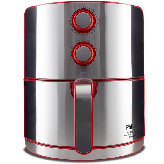 Fritadeira Air Fry Philco Inox Redstone PFR18VI 1500W 4,6L Menor preço em Fritadeira Air Fry Philco Inox Redstone PFR18VI 1500W 4,6L