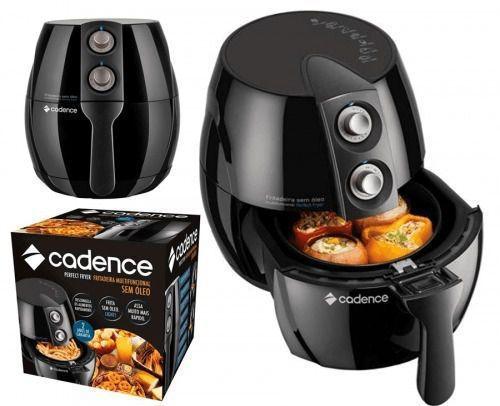 Imagem de Fritadeira Air Fry Sem Óleo Perfect FRT531 Cadence Preta 127v