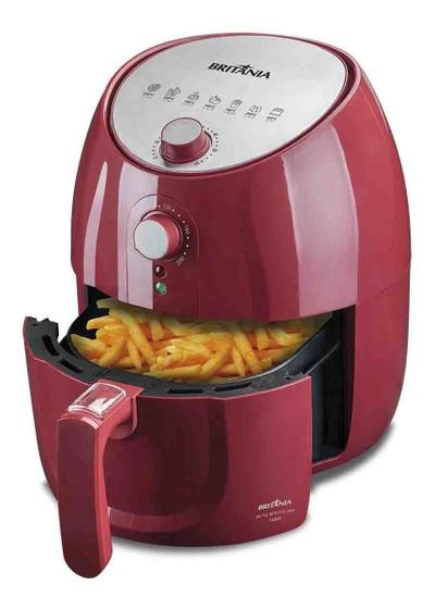 Imagem de Fritadeira Air Fryer Britania 4,1l Vermelha Inox 127v