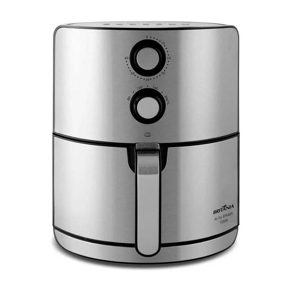 Imagem de Fritadeira Air Fryer Britânia 4,6L 1500W BFR46PI Prata 127V