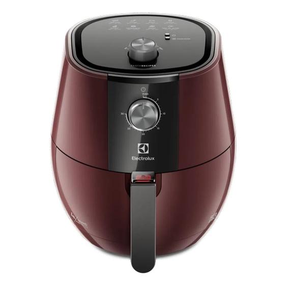 Imagem de Fritadeira Air Fryer Electrolux de 4 Litros 1400W 127v EAF31 Vermelho com Preto