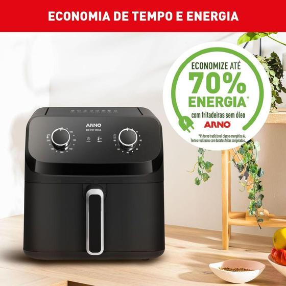 Fritadeira Air Fry Arno AFM7 Mega sem óleo 7,5 L Fryer