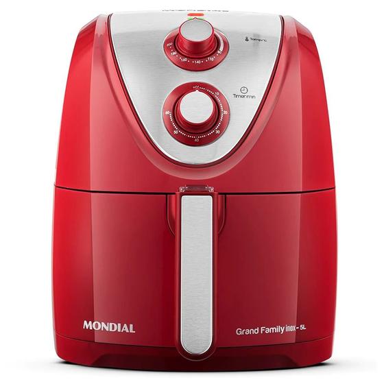 Fritadeira Air Fryer Mondial 5 Litros Vermelha AFN50RI 127 Volts