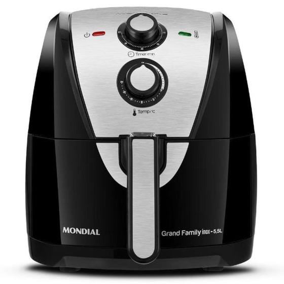 Imagem de Fritadeira Air Fryer Mondial AF-55I Grand Family 5,5 Litros Inox 127V