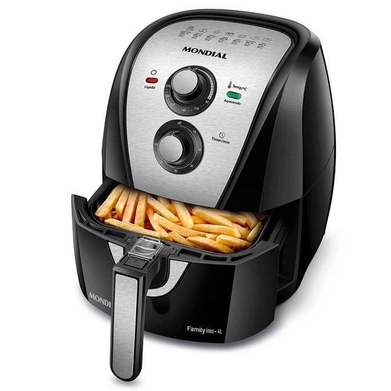 Imagem de Fritadeira Air Fryer Mondial Family Inox 4L AFN-40-BI - 127V