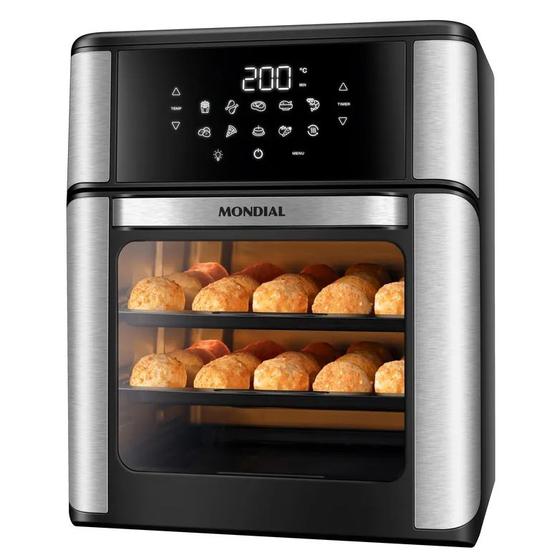 Imagem de Fritadeira Air Fryer Mondial Forno Oven 12l Afo-12l-bi  110V