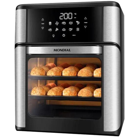 Fritadeira AIR FRYER Mondial OVEN 12L 2000W AFO12L 7566601 PRETO