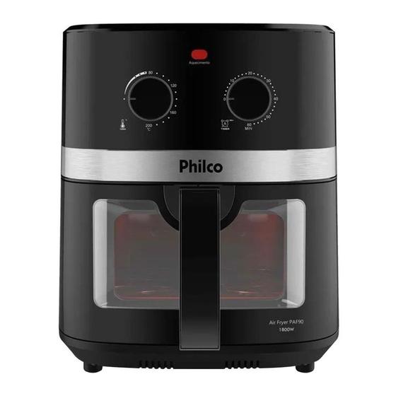 Imagem de Fritadeira Air Fryer Philco PAF90  1800W, 9 Litros, Redstone, Preto