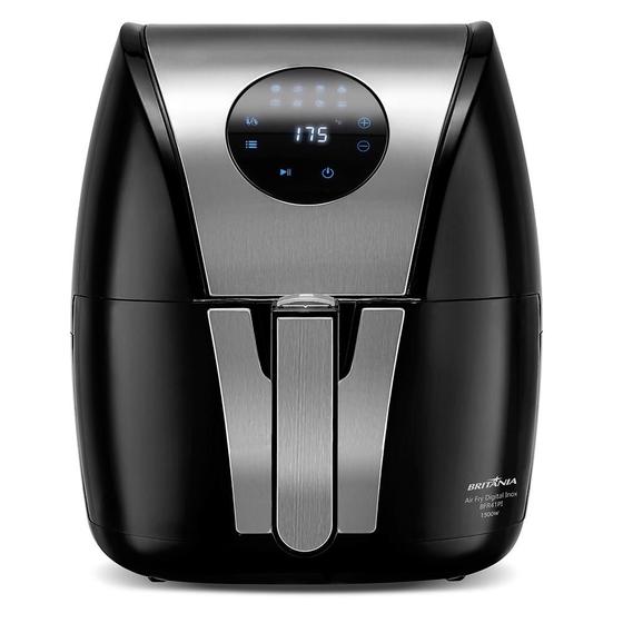 Imagem de Fritadeira Air Fryer Sem Óleo Britânia Digital, 5L, 1500W, 127V, Inox - BFR41PI