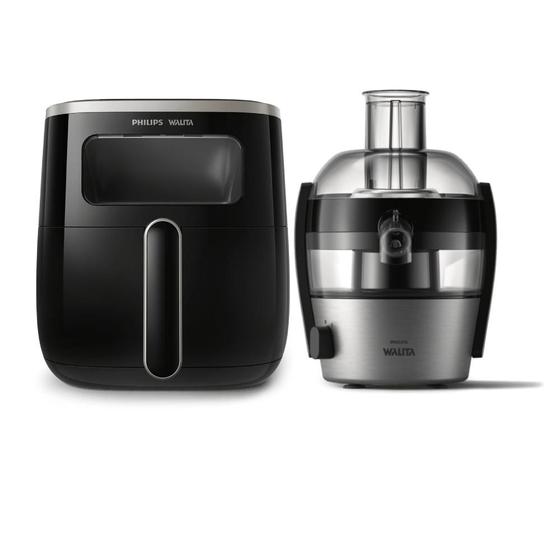 Imagem de Fritadeira Airfryer Com Visor + Centrífuga Philips Walita