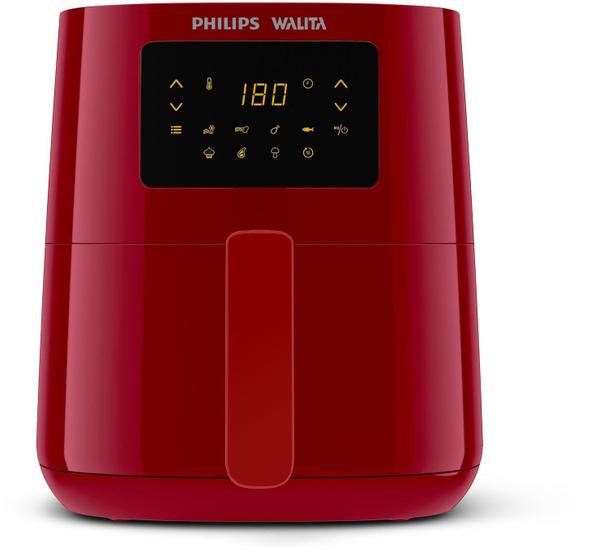 Fritadeira Airfryer Digital Série 3000 Philips Walita Vermelha 1400w - Ri9252/40 - 220v Imagem de Fritadeira Airfryer Digital Série 3000 Philips Walita Vermelha 1400w - Ri9252/40 - 220v