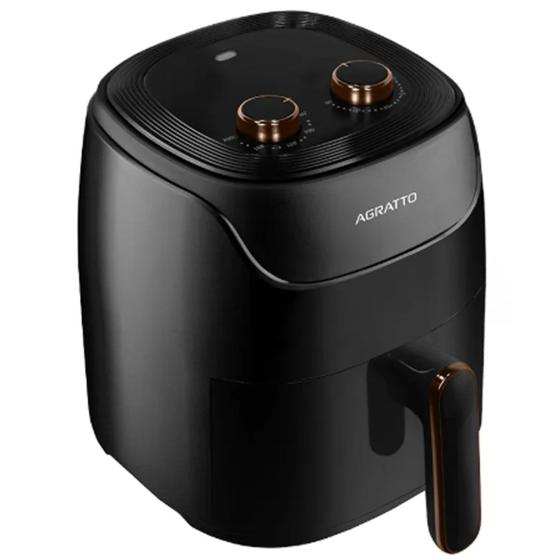 AirFryer Elétrica4 Litros 1200W Timer Preta 110V Supremma Agratto
