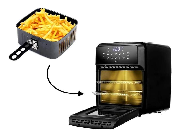 Fritadeira Airfryer Forno Oven Eos 12l Digital Inox Sem Oleo