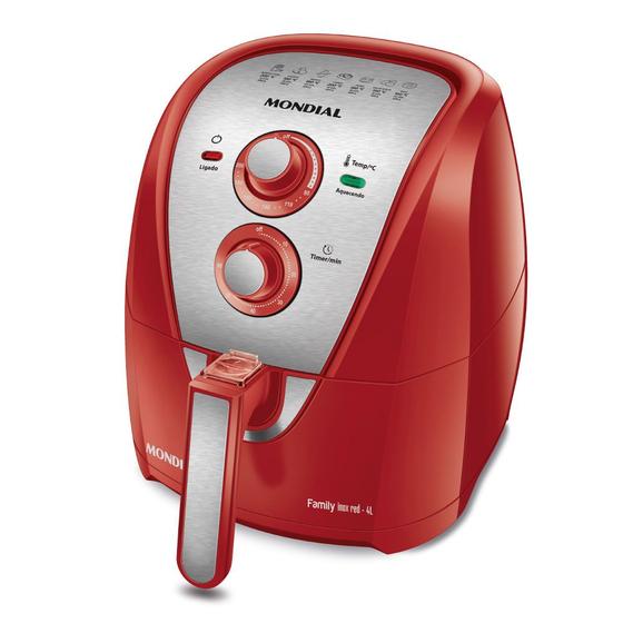 Imagem de Fritadeira AirFryer Mondial 4 Litros AFN40RI Vermelha 127V