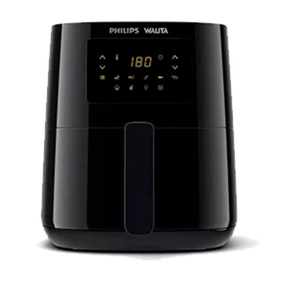 Fritadeira Airfryer Philips Walita RI9252 Série 3000 Preto RapidAir 1400W Fritadeira sem Óleo