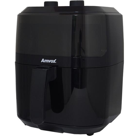 Imagem de Fritadeira AirFryer Sem Óleo 5 Litros 220V Panela Elétrica 1400W Timer Preta Amvox Arf 1250