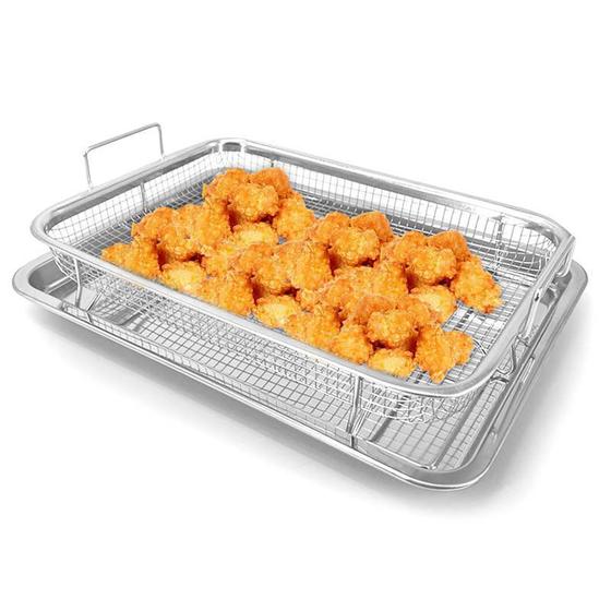 Imagem de Fritadeira Assadeira Grelha Forno de Inox e  Bandeja