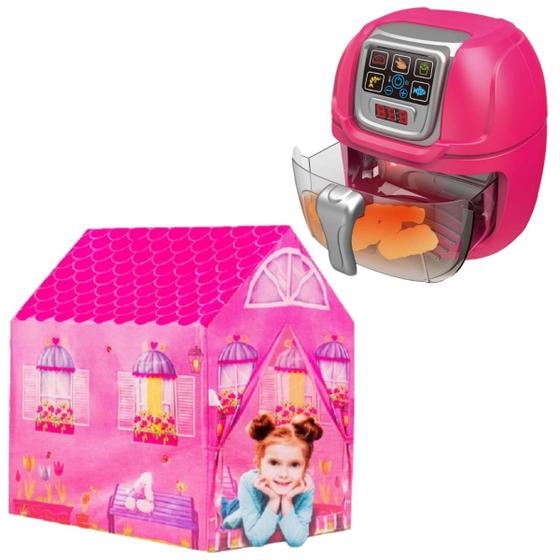 Imagem de Fritadeira Brinquedo Infantil P/ Cozinha + Barraca Princesa