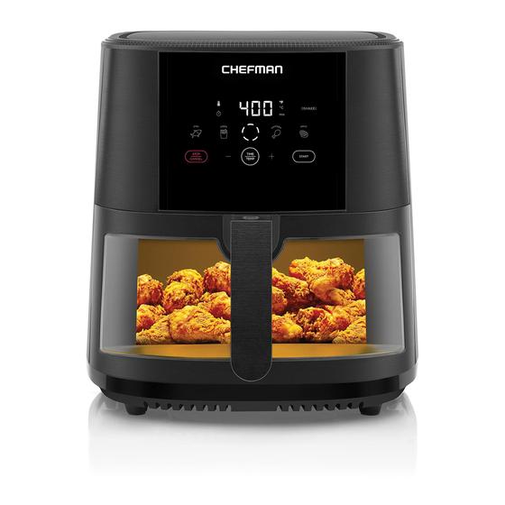 Imagem de Fritadeira Chefman TurboTouch Easy View 8 Qt - Sem Óleo - Preta