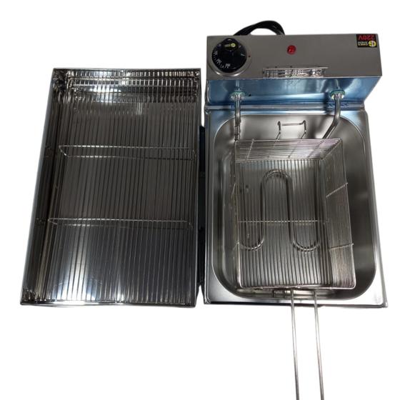 Imagem de Fritadeira Com escorredor  aramado 5 litros gomes inox 