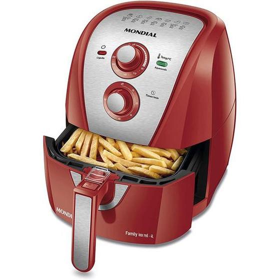 Imagem de Fritadeira de Mondial Air Fryer AFN 40RI 1500W 4L 220V - Vermelho