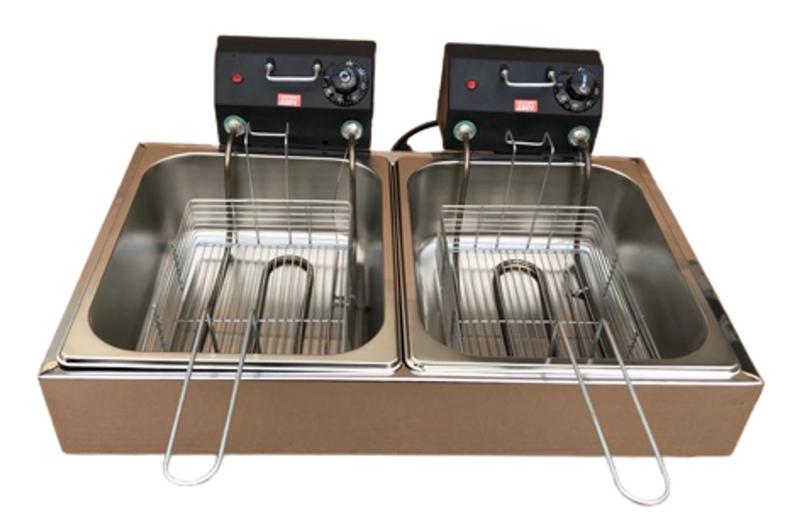 Fritadeira Elétrica 10 Litros 2 cubas Profissional Menor preço em Fritadeira Elétrica 10 Litros 2 cubas Profissional
