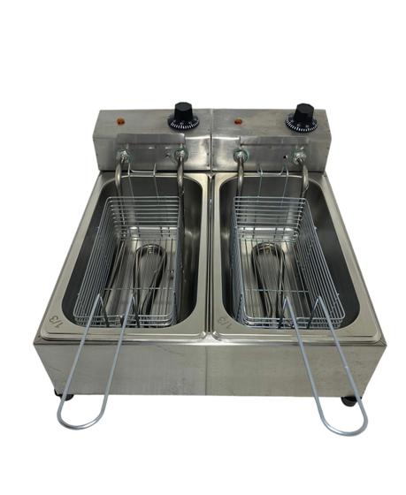 Fritadeira elétrica 6 litros industrial acabamento premium - Px inox Imagem de Fritadeira elétrica 6 litros industrial acabamento premium