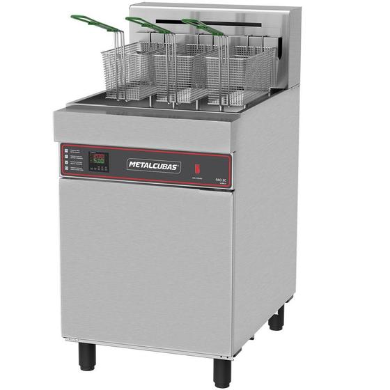 Fritadeira elétrica água e óleo metalcubas 44 litros fao3c 380v trifásico Menor preço em Fritadeira elétrica água e óleo metalcubas 44 litros fao3c 380v trifásico