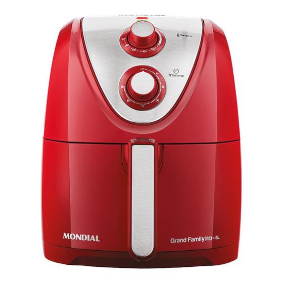 Imagem de Fritadeira Elétrica Air Fryer 5L Mondial AFN50RI Vermelha 127V