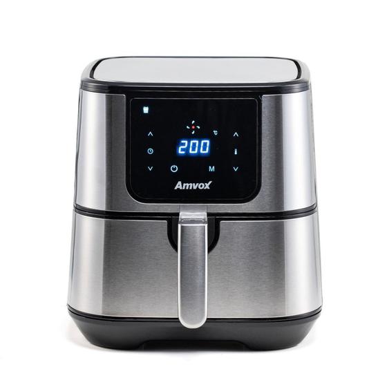 Imagem de Fritadeira Elétrica/Air Fryer Amvox ARF 1255 Inox 1700W 7L Sem Óleo Antiaderente