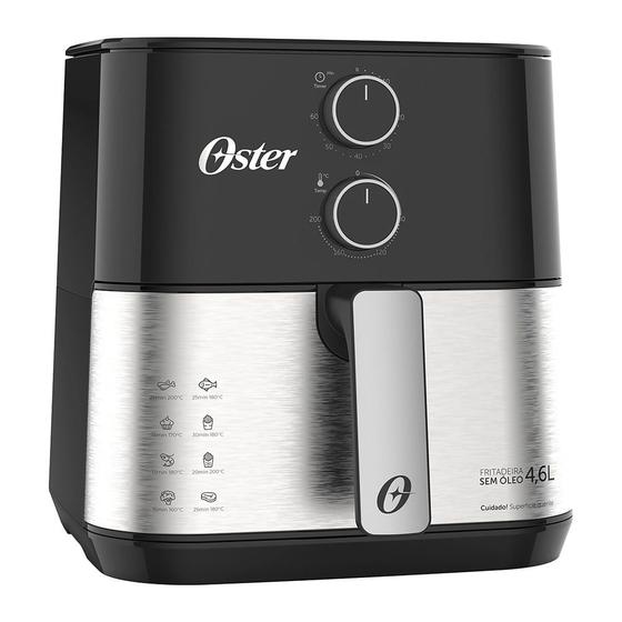 Fritadeira Elétrica Air Fryer Oster OFRT520 4,6L Preta - 127V Menor preço em Fritadeira Elétrica Air Fryer Oster OFRT520 4,6L Preta - 127V